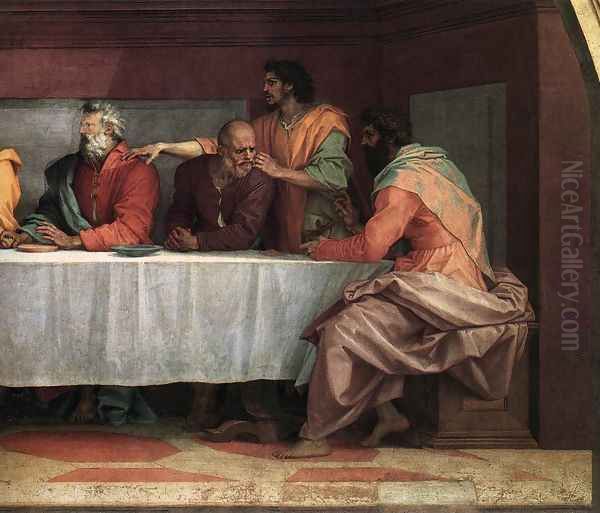 The Last Supper (detail) 3 Oil Painting by Andrea Del Sarto