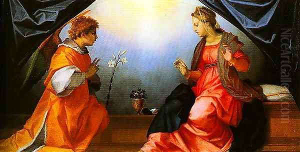 The Annunciation2 Oil Painting by Andrea Del Sarto