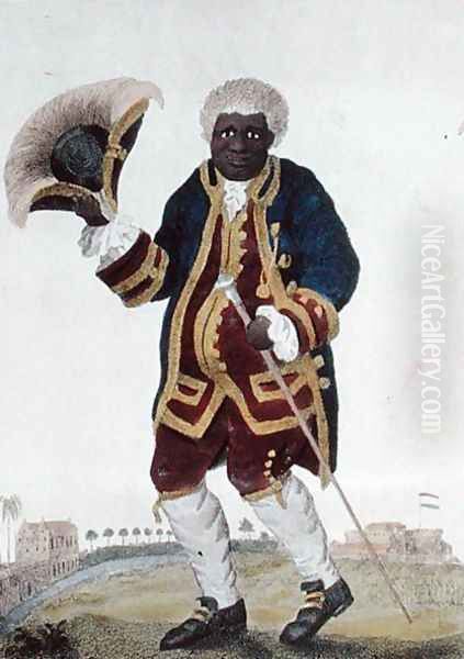 The Celebrated Graman Quacy, from Narrative of a Five Years Expedition Against the Revolted Negroes of Surinam 1772-77, published 1813 Oil Painting by John Gabriel Stedman