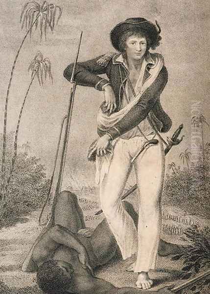 Self Portrait, from Narrative of a Five Years Expedition against the Revolted Negroes of Surinam..., 1796 Oil Painting by John Gabriel Stedman