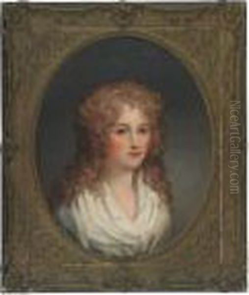 Portrait Of Maria Archer, 3rd 
Daughter And One Of The Children Ofandrew Lord Archer Of Cumberslade Oil Painting by George Romney