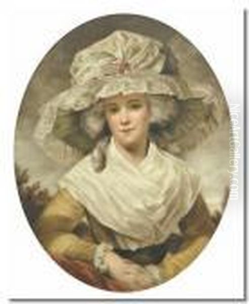 Mrs Drummond-smith Oil Painting by George Romney