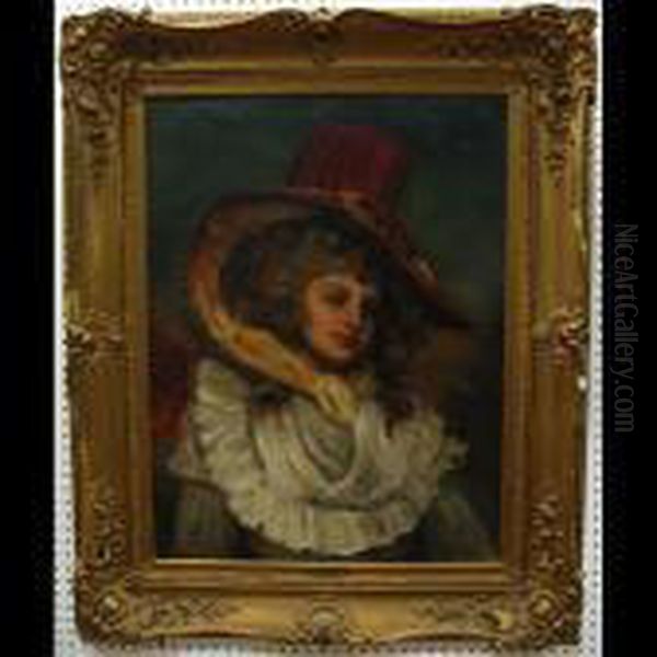 Portrait Of Mrs. Catherine Clements Oil Painting by George Romney