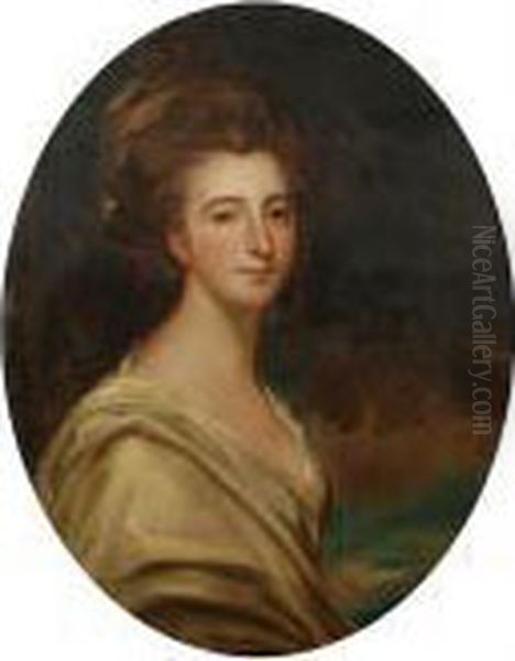 Portrait Of A Lady Oil Painting by George Romney