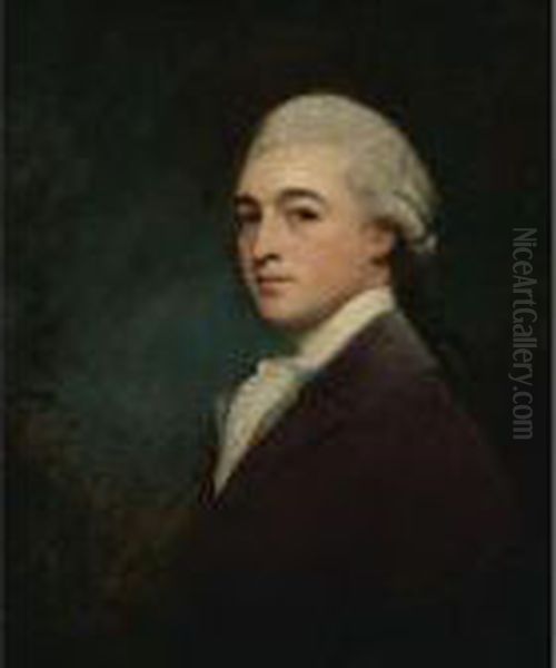 Portrait Of A Young Man Oil Painting by George Romney