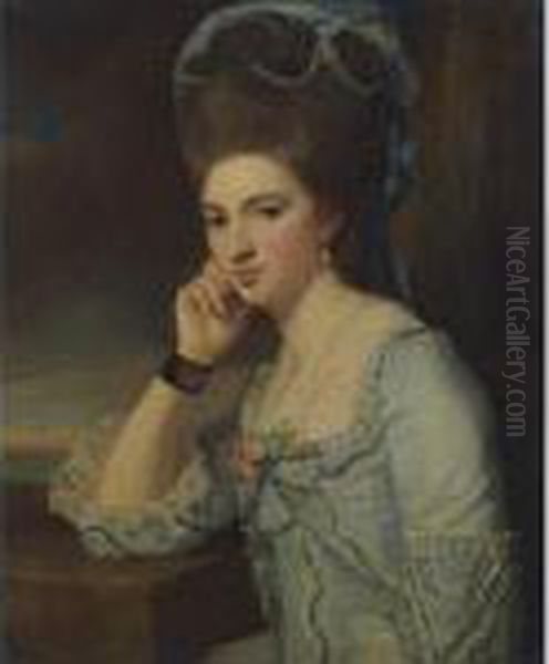 Portrait Of A Lady Oil Painting by George Romney