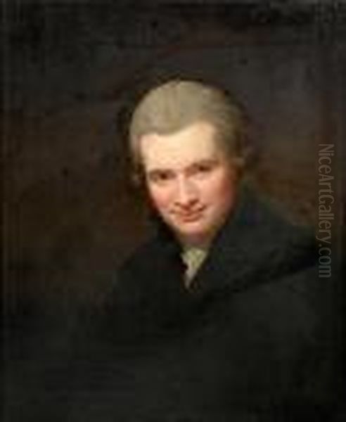 Self-portrait Of The Artist Oil Painting by George Romney