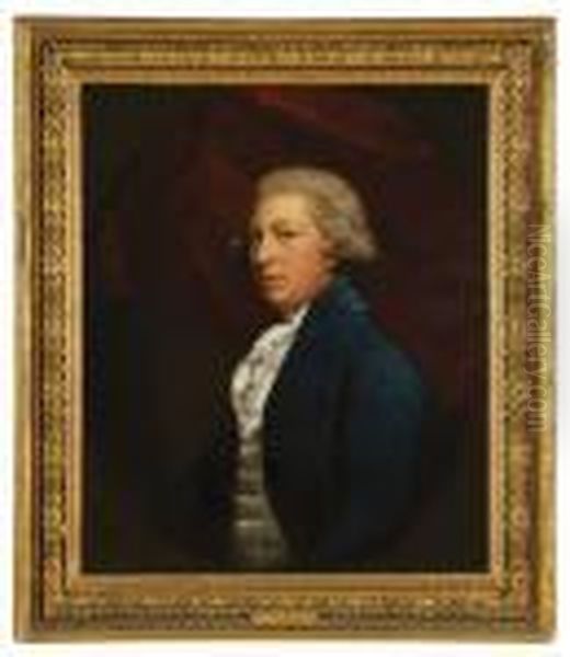 Portrait Of Sir Corbet D'avenant Corbet, Bart. Oil Painting by George Romney