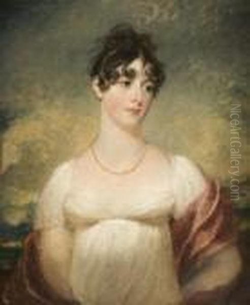 Sensibility: Lady Hamilton Oil Painting by George Romney