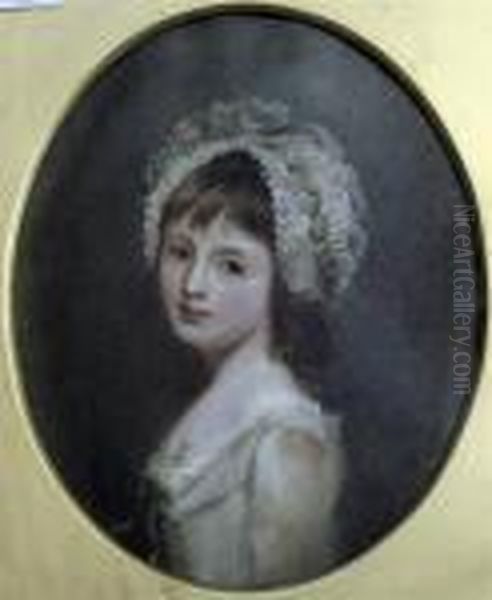 Portrait Of Lady Charlotte Legg Oil Painting by George Romney