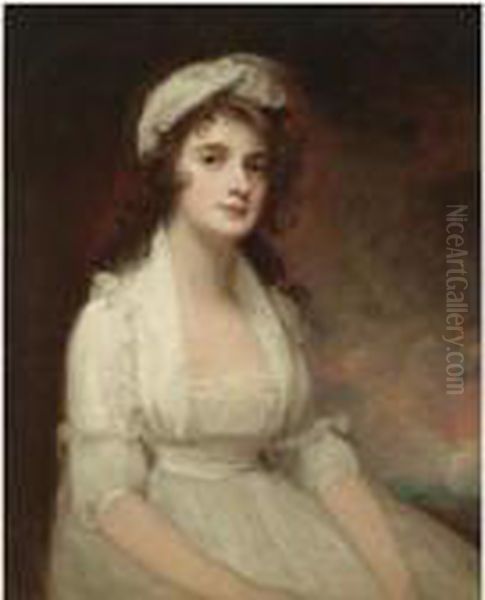 Portrait Of Miss Elizabeth Tighe (1774-1857) Oil Painting by George Romney