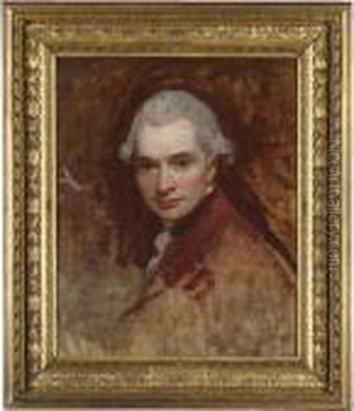 Self Portrait Oil Painting by George Romney