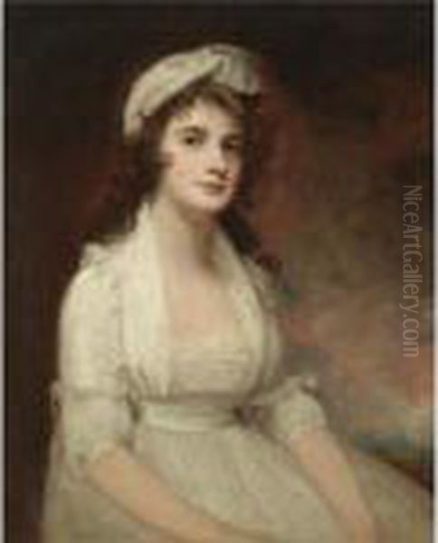 Portrait Of Miss Elizabeth Tighe Oil Painting by George Romney