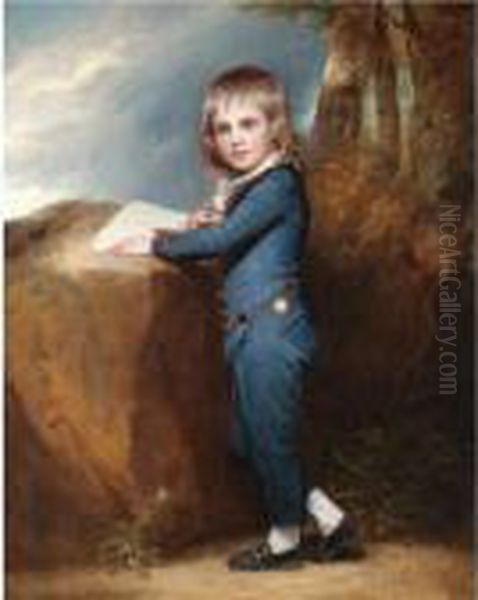 Portrait Of Master William Tennant Oil Painting by George Romney