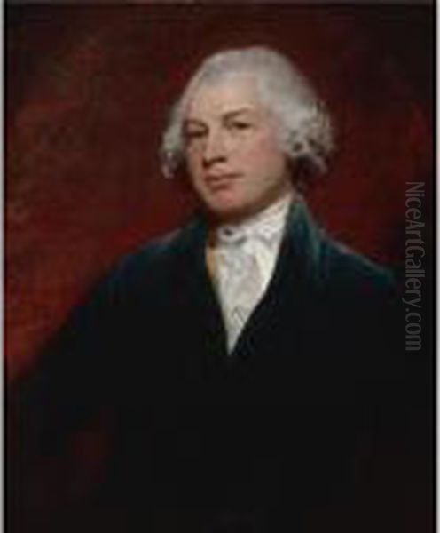 Portrait Of James Wildman Esq., Of Bedford Square Oil Painting by George Romney