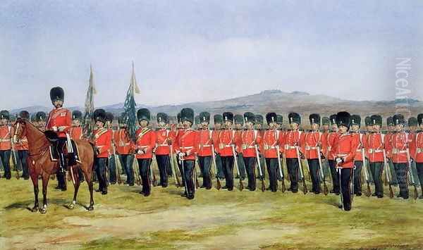 The Royal Fusiliers, 1876 Oil Painting by Richard Simkin