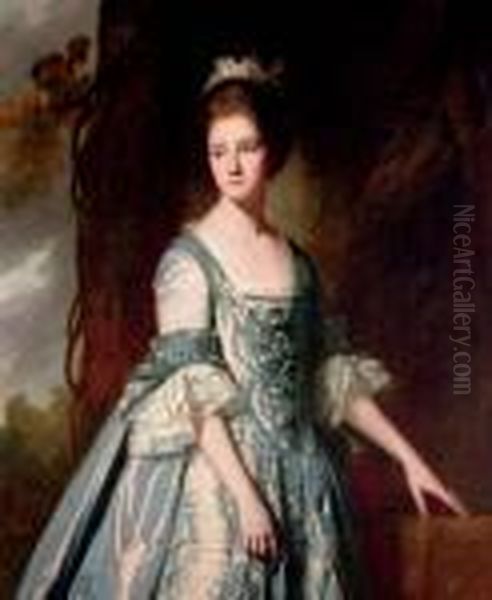 Portrait Of A Lady Oil Painting by George Romney