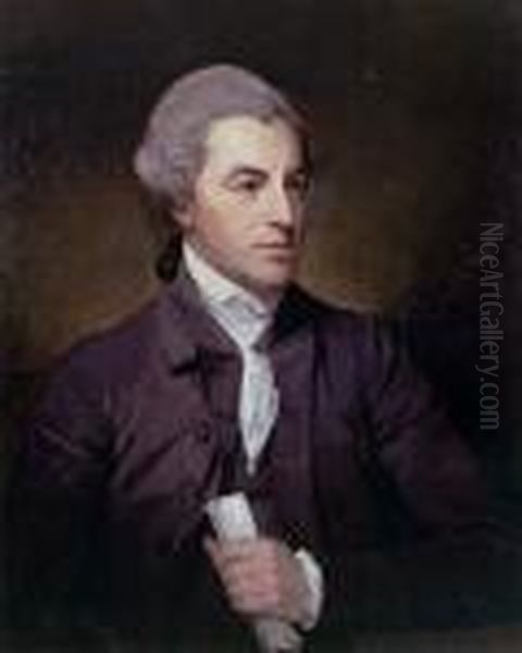 Mr William Hayley Oil Painting by George Romney