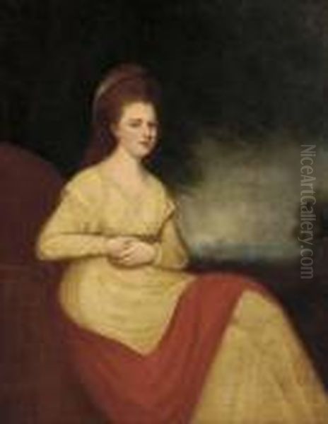 Portrait Of A Lady Oil Painting by George Romney