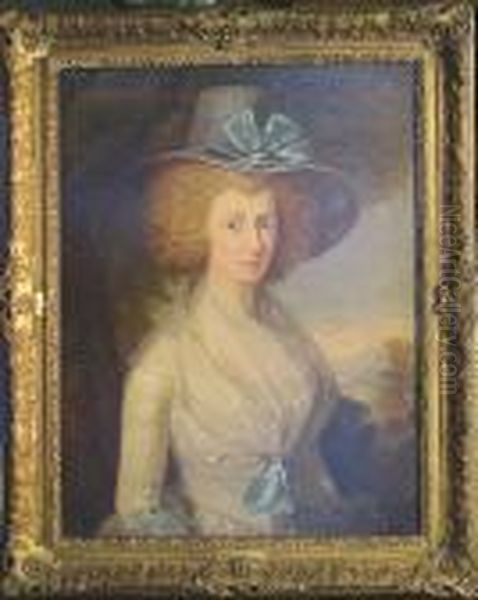 Portrait Of A Lady Oil Painting by George Romney