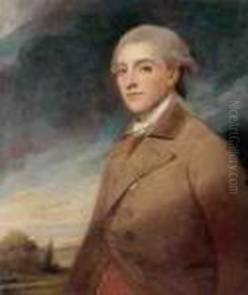 Portrait Of John Dunlop Of Tolcross Oil Painting by George Romney