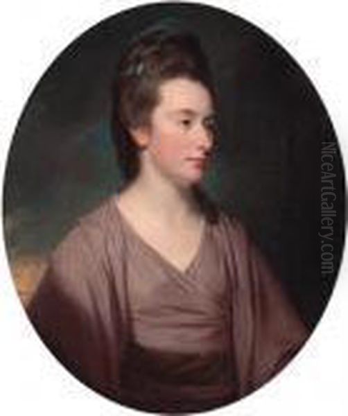 Portrait Of Elizabeth Oil Painting by George Romney