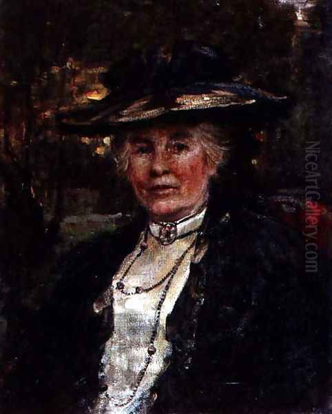 Portrait of Lady Winkworth Oil Painting by Charles Sims