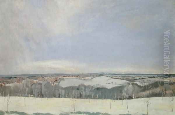 The Weald Winter Oil Painting by Charles Sims