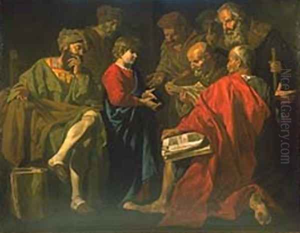 Christ Among the Doctors 1630 by Matthias Stomer