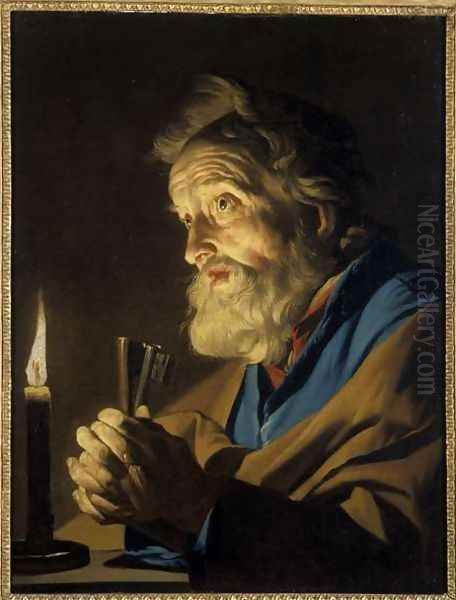 The Penitant Peter Oil Painting by Matthias Stomer