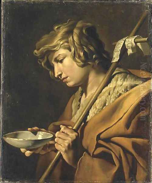 Johannes de Doper attributed to 1630-1650 Oil Painting by Matthias Stomer