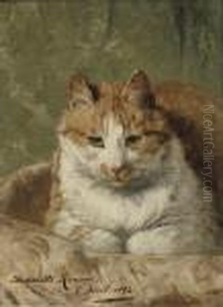 Sans Souci Oil Painting by Henriette Ronner-Knip