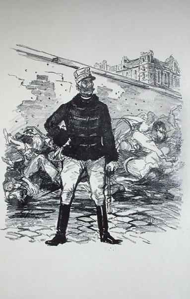 General Gaston Auguste 1830-1909 Marquis de Gallifet, in All his Glory Oil Painting by Theophile Alexandre Steinlen