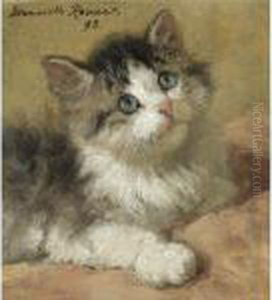 Expectation Oil Painting by Henriette Ronner-Knip