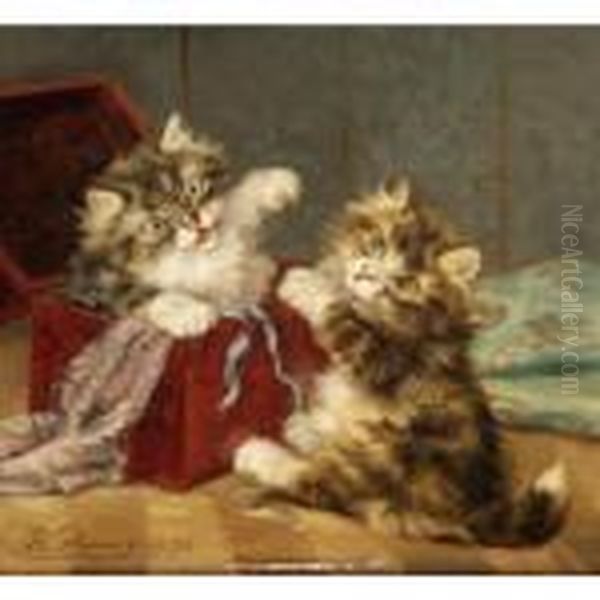 Jack In The Box Oil Painting by Henriette Ronner-Knip