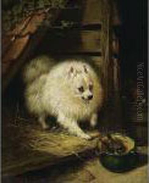 The Intruder Oil Painting by Henriette Ronner-Knip