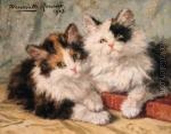 The Best Of Friends Oil Painting by Henriette Ronner-Knip