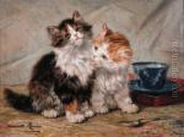 Harmonie Oil Painting by Henriette Ronner-Knip