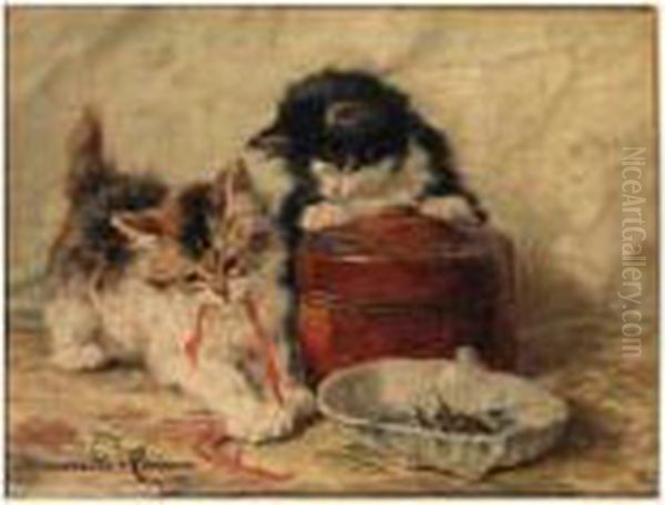 Un Mouvement Depit Oil Painting by Henriette Ronner-Knip