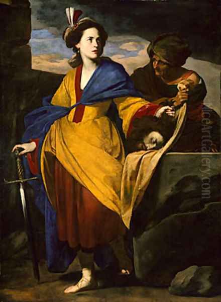 Judith with the Head of Holofernes ca 1630 Oil Painting by Massimo Stanzione