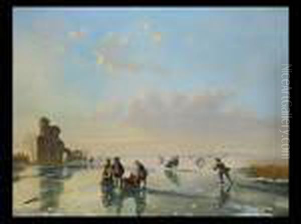 Eisvergnugen
Vor Der Stadt Oil Painting by Nicholas Jan Roosenboom