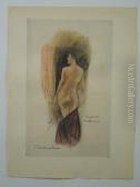 Curiosite Malsaine Oil Painting by Felicien Rops