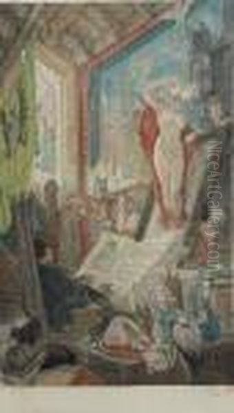 L'incantation Oil Painting by Felicien Rops