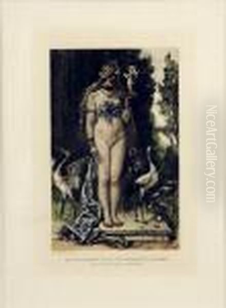 Un Document Sur L'impuissance D'aimer Oil Painting by Felicien Rops