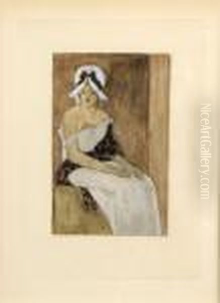 [ma Tante] Oil Painting by Felicien Rops