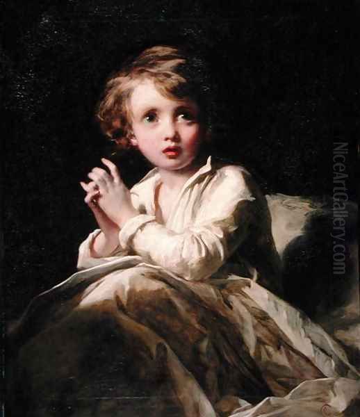 The Infant Samuel, c.1853 Oil Painting by James Sant