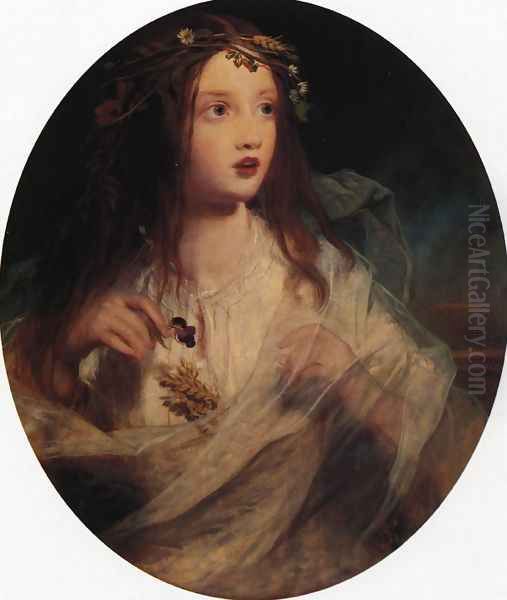 Ophelia Oil Painting by James Sant