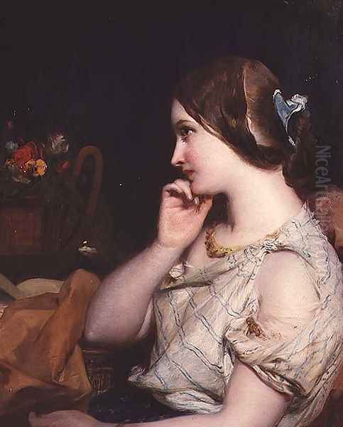 Contemplation Oil Painting by James Sant