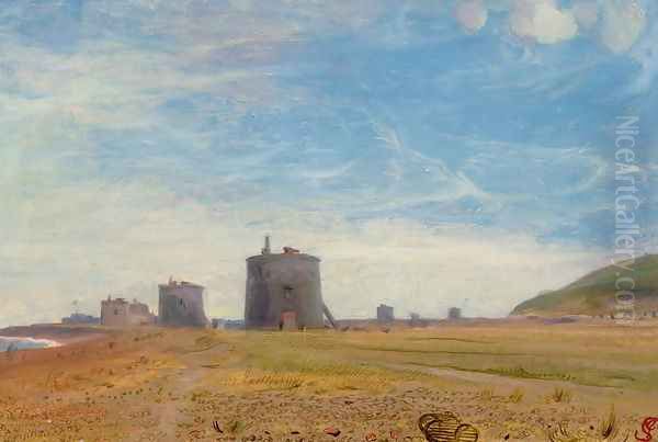 Martello Towers Oil Painting by James Sant