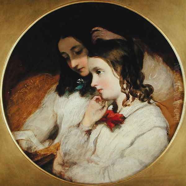 Study of Two Girls, 1848 by James Sant